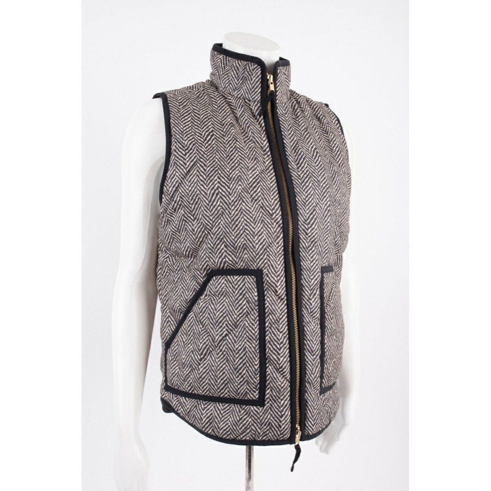 J.Crew Womens Excursion Puffer Vest Jacket Zip S - Picture 5 of 6